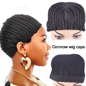 Gorro de aciano para hacer la peluca más fácil, menos estrés en tu cabello Natural, gorra trenzada, red para mujeres negras - Product Image 1