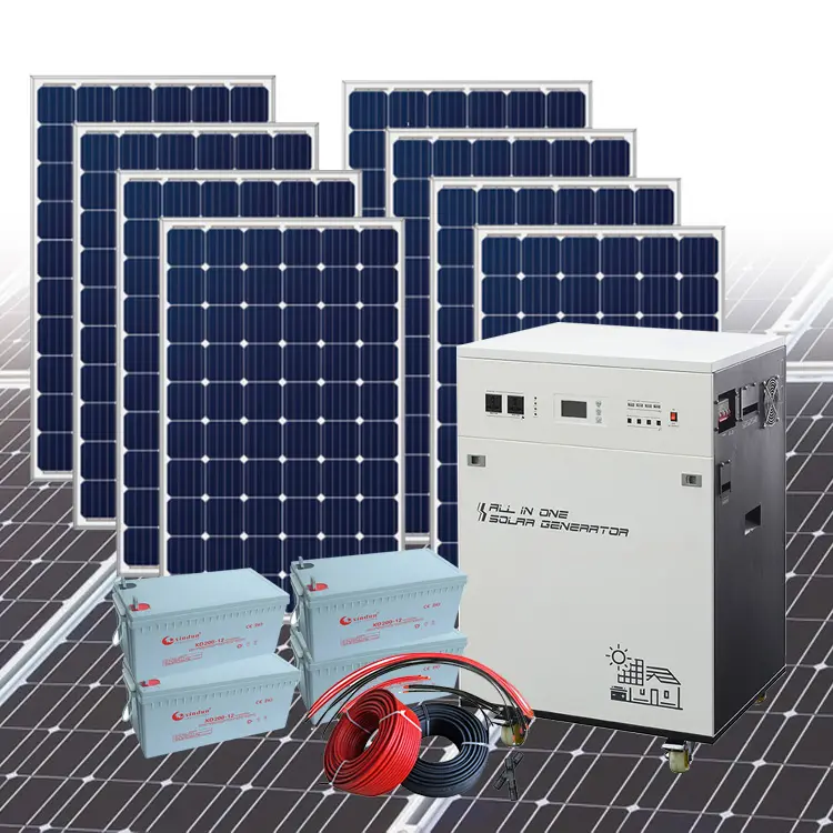 Fabrik Direkt verkauf Home Hybrid 3KW 5KW Home Solaranlage Photovoltaik-Panel-System 10KW Solar-Montages ystem