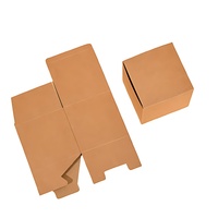 Scatola di cartone marrone nero bianco all'ingrosso per la scatola di carta di dimensioni diverse di piccole imprese per il profumo di candela cosmetica