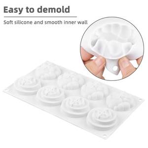 Molde de Silicona Antiadherente y Libre de BPA de 8 Cavidades con Forma de Nube 3D de MUYULINS Factory, para Decoración de Pasteles y Mousses - Product Image 2
