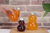 Vente CHAUDE 100ml 200ml 300ml Gourde PET Bouteille en Plastique avec Bouchon à Vis Vide pour Jus Boisson Lait Thé