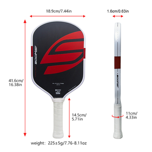 Raquette de pickleball AVIP Boom Style, surface rugueuse, fibre de carbone brute T700, nid d'abeille PP, 1ère génération, pressée à froid, économique. - Product Image 2