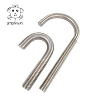 Steinway SS 304 316 M8 collier de serrage plat courbure U boulon et écrou rondelle pour camion bateau Uesd boulon en U en acier inoxydable