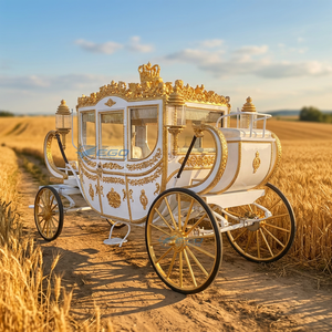Calèche royale électrique personnalisée pour mariage avec structure en acier pour transport spécial - Product Image 1