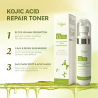 Tonique Réparateur à l'Acide Kojique en Gros, Hydratant, Anti-Âge, Éclaircissant, Soin Visage, Acide Hyaluronique, Atténuation des Cicatrices d'Acné