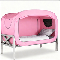 Tente de lit automatique à une couche pour trois saisons, personnalisée, pour 1 à 2 personnes, 190T, imperméable, en polyester, résistante aux UV, intérieur/extérieur
