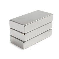 Aimants carrés en néodyme N52 N35 N48, matériaux magnétiques puissants, grande taille, 15000gs, aimants monopôles en terres rares pour la vente en gros