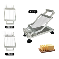 Trancheuse manuelle multifonctionnelle pour pain et fromage à lame en acier inoxydable 304