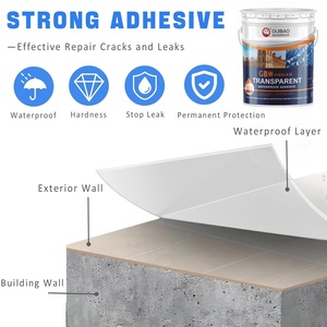 Sellador Líquido Transparente Impermeable, Inodoro, a Base <span class=keywords><strong>de</strong></span> Agua, Ecológico, Adhesivo Moderno para Paredes Exteriores, Techos, Sótanos y Edificios - Product Image 2