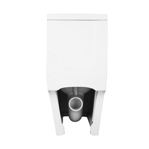 Inodoro de Cerámica Moderno Cuadrado ARROW con Bidé Integrado, Doble Descarga y Sifón en P, con Descarga por Gravedad - Product Image 3