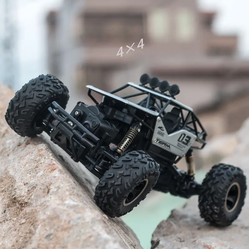 Kids 4x4 kit RC Rock Crawler battery style 4WD Off Road powerful radio control 1/16 rc car