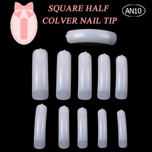 TSZS 10 Tamaños 500PCS Largo Cuadrado Transparente Uñas Media Cubierta Francés Nail Art Ballerina Tips para Mujeres - Product Image 3