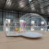 Tente bulle gonflable transparente en PVC écologique 5x3m, capacité 5-6 personnes, pour fêtes et aventures en plein air