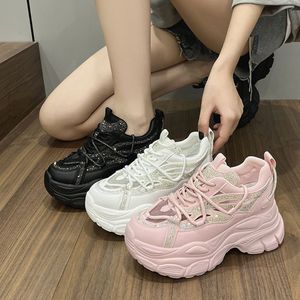 Chaussures décontractées à plateforme avec strass pour femme, modèle 2025, baskets tendance pour femme - Product Image 5