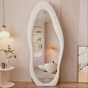 Specchi Irregolari da Terra a Figura Intera Asimmetrici con Supporto Grande, Forma Ondulata, per Soggiorno e Camera da Letto - Vendita all'Ingrosso - Product Image 1