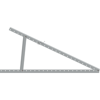 Support de fixation triangulaire en aluminium perforé réglable ARTSIGN pour panneaux solaires, montage sur toit plat