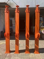 Mât de levage télescopique manuel en tube carré, longueur et couleur personnalisables, capacité de charge avec trépied pour antenne et caméra CCTV