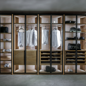 Factory Wholesale Bedroom Furniture Glass <strong>Door</strong> <strong>Wardrobes</strong> Closet <strong>Wardrobes</strong> - Product Image 2