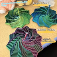 YUCHEN Jouet éducatif unisexe pour jeunes en plastique imprimé en 3D, Illusion optique, Tour de radis polygonale pliable, Spirale anti-stress