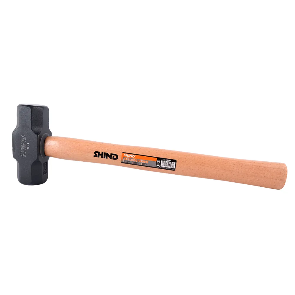 94597 Sledge Hammer mango de madera 3lb profesional de herramientas de mano de madera lapidación Sledge de martillo