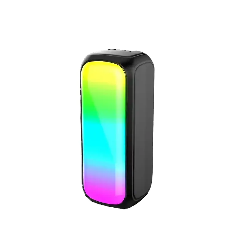 HiFi lampu RGB 4 inci ganda warna DIY fungsi FM warna kustom DIY koneksi TWS Speaker nirkabel portabel