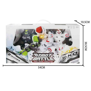 Ensemble de 2 robots de combat interactifs pour enfants, jouets de compétition de <span class=keywords><strong>boxe</strong></span> robotique avec lumières et sons, télécommande - Product Image 6