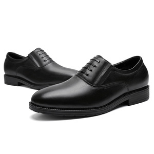Zapatos de Vestir de Alta Gama para Hombre, Color Negro y Marrón, con Cordones, Antideslizantes, Transpirables, Ligeros, con Aumento de Altura - Product Image 5