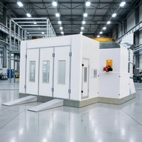 Cabine de peinture résistante à l'abrasion, murs intérieurs enduits de Téflon antiadhésif pour un nettoyage facile et une utilisation réduite des solvants