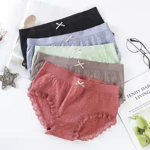 Cô Gái Ngọt Ngào Tóm Tắt Dễ Thương Giữa Eo Bụng Hip Lift Ladies Undies Cộng Với Kích Thước Thoải Mái Spandex Phụ Nữ Cotton Quần Lót