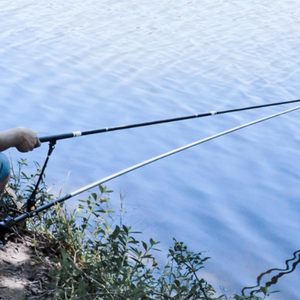 Support de canne à pêche télescopique en acier inoxydable de 2,1 m avec rotation à 180 degrés, support de canne à pêche réglable pour la pêche au sol - Product Image 6