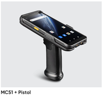 Lector RFID UHF MC51 de 6 Pulgadas, el Más Vendido, Computadora Móvil Resistente con Android 14, Escáner de Código de Barras 2D, PDA Portátil con NFC