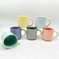 Mug à café en porcelaine écologique de style original avec logo et couleur personnalisables pour cadeaux d'affaires