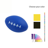 Balle anti-stress personnalisée en forme de ballon de rugby, avec logo, en PU, jouet anti-stress en forme de ballon de football, avec logo