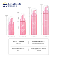 Botol Pompa Busa Plastik PET 30-100ml Warna & Logo Kustom Botol Busa Kosong untuk Kosmetik Perawatan Kulit