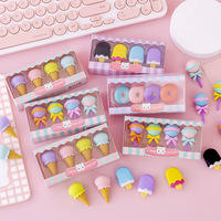 Borradores de Lápiz con Forma de Fruta de TPR, Mini, de Dibujos Animados, Bonitos y de Buena Calidad, con Color Personalizado para Regalos Promocionales, Venta al Por Mayor