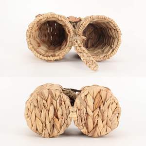 Cesta colgante <span class=keywords><strong>de</strong></span> jacinto <span class=keywords><strong>de</strong></span> agua Cesta <span class=keywords><strong>de</strong></span> pared tejida natural para jardín al aire libre <span class=keywords><strong>terraza</strong></span> balcón Planta ecológica 2 divisores - Product Image 6