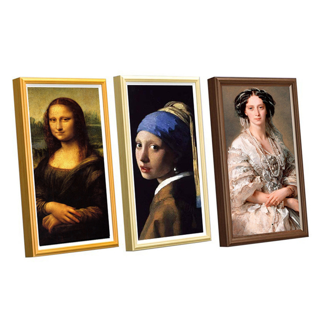 Digital Art Frame 21.5" Electronic Nft Smart Picture Display Download Scree Acrylic Digital Photo Frame With Wifi Video For Art