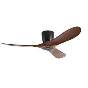 <b>Ceiling</b> <b>Fan</b> With <b>Remote</b> <b>Control</b> Dc Motor Silent Design For Living Room And Dining Room 3 Blade Wood Finish - Product Image 4