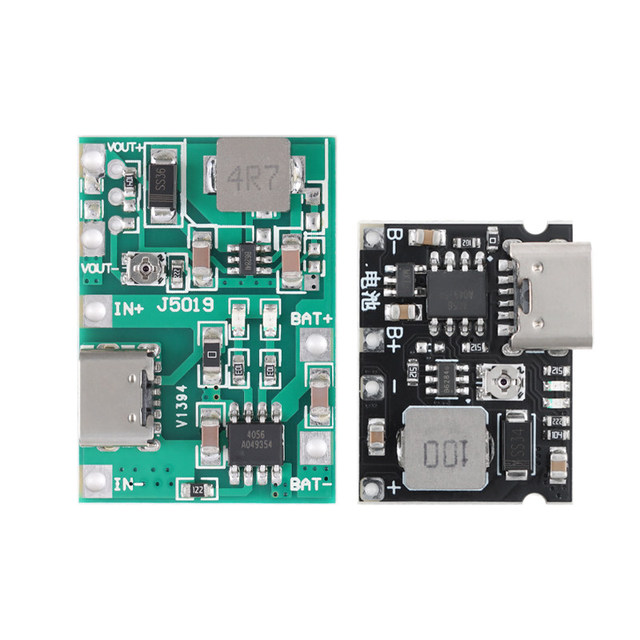 3.7V Liter 9V 5V/2A 18650 Lithium Battery Charging, Boosting and Discharging Integrated Adjustable Module Green Board Blackboard