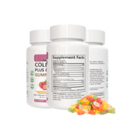 Compléments de collagène végétalien en gros sous marque privée GMP, gommes de collagène et biotine, vitamines en gommes pour cheveux, peau et ongles