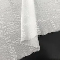 Harvest polyester 100% plaid design satin crinkle drapes polyester jacquard fabric polyester shirts dress