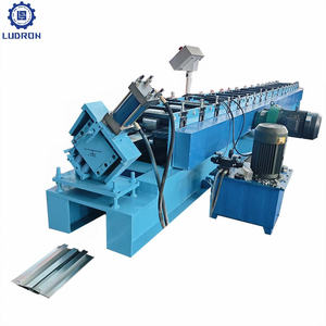 Automatische Stahldeckensystem T-Profil-Herstellungsmaschine Ständer- und Schienen-H-Kanal-Rollformmaschine - Product Image 1