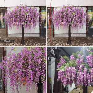 High Quality <b>Flower</b> Tree Artificial Plant Tall silk Large Pink <b>Flower</b> Tree for Wedding Home Decoration - Product Image 2