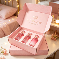 Boîte d'expédition en carton ondulé blanc cassé de qualité supérieure avec logo estampé à chaud, insert en mousse EVA personnalisé, pour cosmétiques et cadeaux