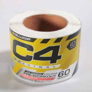 Étiquette de bouteille de vin rouge, de whisky ou de vodka personnalisée, logo avant et arrière, papier texturé mat, impression d'étiquettes avec feuille d'or - Product Image 1