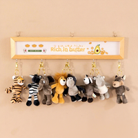 OEM ODM Marque Richy Porte-clés en peluche décoratif en forme de tigre de 15 cm, personnalisé, rembourrage en coton PP doux, unisexe, pour les 5-14 ans et plus
