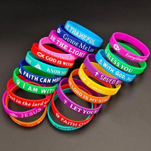 Pulseras de Silicona con Citas Bíblicas Inspiradoras de Jesús, para Hombres y Mujeres - Product Image 5