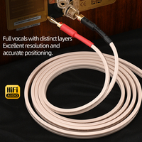 OFC Core Hifi Cable de altavoz Cobre puro Chapado en oro Banana Y Pin Enchufe de altavoz para micrófono Mejora el sistema de sonido de cine en casa
