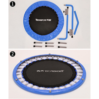 Petit lit rebond 32/36/38/40 pouces rond intérieur extérieur Gym exercice Mini Jumper Mini Trampoline Rebounder Trampoline Fitness
