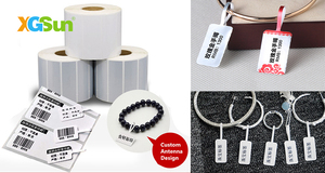 Étiquette RFID UHF antivol imperméable XGSun ISO 18000-6C EPC avec puce U9, <span class=keywords><strong>antenne</strong></span> 37 mm * 8 mm pour étiquette de prix de bijoux, autocollant d'accès - Product Image 3